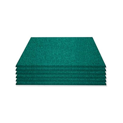 Simon Pike Hugo Felt Coaster Set, Pack of 6, Square Coasters For Glass Tables, Bars and All Other Painted Surfaces, Genuine Natural Wool Felt, 11 Colours, felt, emerald, 2 mm Höhe, ohne Logo