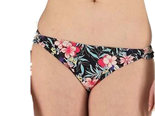 Blue Wahoo Loop Side Bikini Bottoms Briefs Black Floral Print (18)