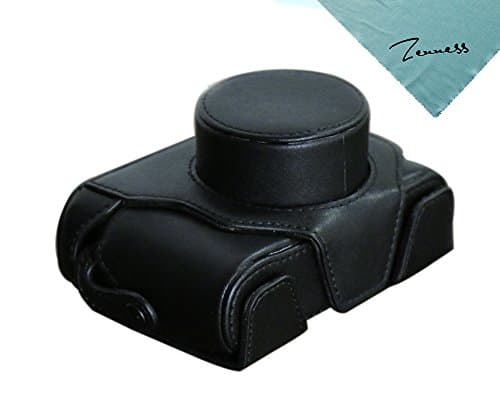 Zenness PU Leather Camera Case Bag + Strap For Fujifilm FinePix X100 X100S X100T Digital Camera (Black)