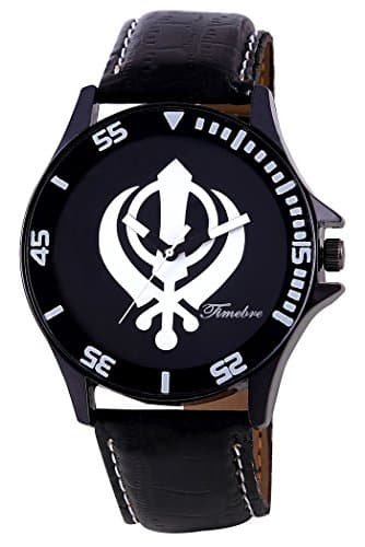 Timebre Men Black Khanda Casual Analog Watch