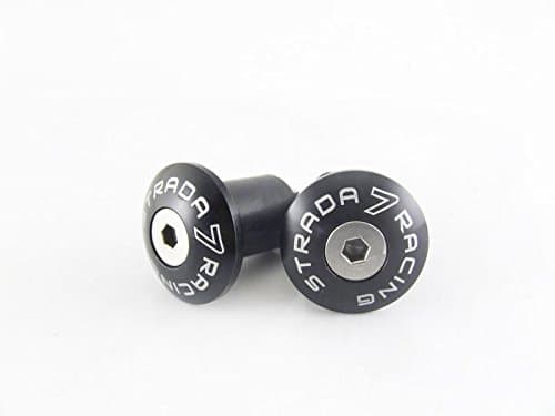 Strada 7 Small Handle Bar Ends for Ducati DIAVEL CARBON 899 Panigale Black