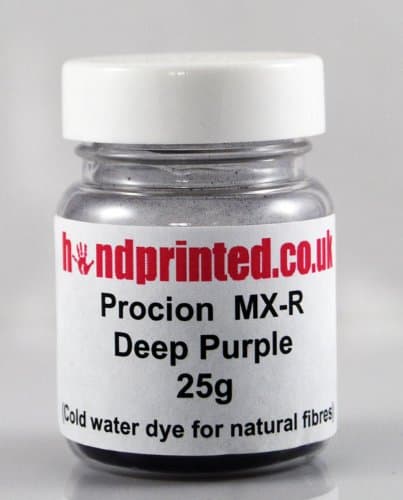 Deep Purple Procion MX dye 25g by Handprinted