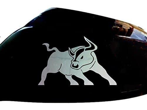 Bull Raton Car Stickers Wing Mirror Styling Decals (Set of 2), Chrome