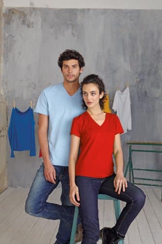 Kariban Short Sleeve Vneck Tshirt