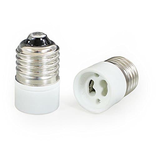 [lux.pro]® 10 X E27 TO GU10 LAMP LIGHT BULB BASE SOCKET CONVERTER - ADAPTOR
