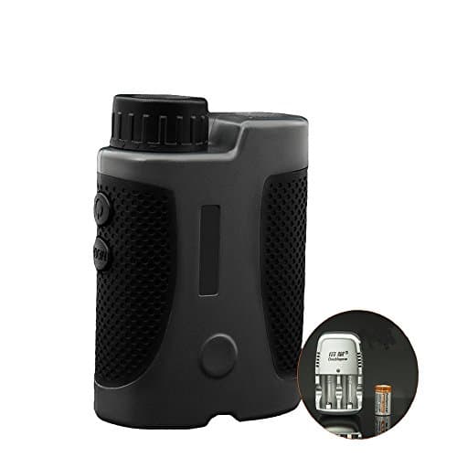 Golf Laser Rangefinder,5～1200m Laser Range Finder Hunting Monocular Telescope Distance Meter Speed Tester ,Height /Angle measurement ,LED display，Outdoor Compact -4 modes(Multifunction) , black 800 meters (distance