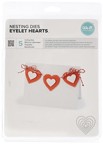 Nesting Dies We R Memory Keepers Eyelet Hearts Cookie Cutter Die Set