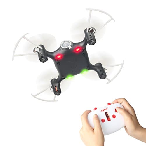 RC Quadcopter Syma X20 Mini Drone without Camera 4CH 2.4GHz 6-Axis Mode 2 RTF RC Drone for Kids One Key Take off Landing (Black)