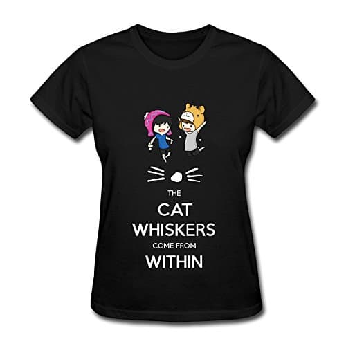 Desolate Women's Dan And Phil The Cats Whiskers Come From Within T-Shirt- Black