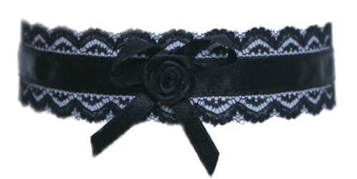 Gothic Vampire Medieval Punk Neckband, Choker, Collar, Lace