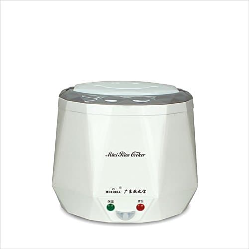1.3L Non Stick Automatic Electric Mini Rice Cooker, Heating Lunch Box, 12V/24V/220V For Car/Truck/Home, For 1-2 People (24V, White)