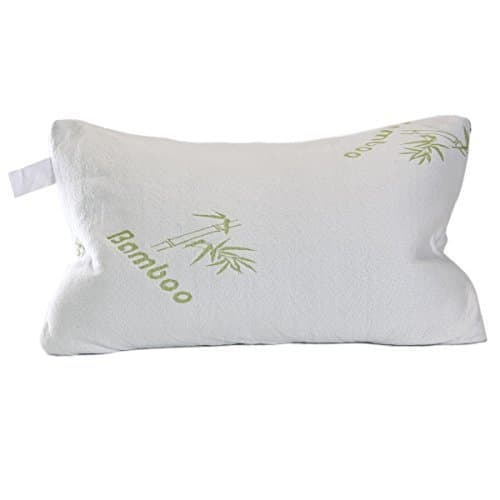 Memory Foam Pillow - Five Star Hotel Comfort Bamboo Pillow Filled with Shredded Foam - Removable Hypoallergenic Bamboo Cover Case - Luxurious Comfort - Perfect Contour - Bes for Side Sleeper - Helps with Neck and Back Pain - Stop Tossing and Turning - Get the Sleep You Deserve - Great During Maternity Pregnancy or Yoga - Perfect Chiropractic Body Support Every Night -Great for Travel Too - Lifetime Money Back Guarantee - Queen Size by OB1999