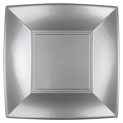 Nice Collection large Plate, Grey, Pack of 12