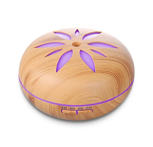 Diffuser, Aroma Diffuser 550ML Well Designed Aromatherapy Diffuser Room Humidifier Ultrasonic with 7 LED Color Changing, Low Water Protection, Fragrance Diffuser Essential Oil Diffuser Humidifier for Living Room, Kids Room, Bedroom, Baby, SPA, Office