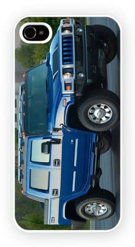Iphone 5 and 5s, Hummer H2 SUT Blue, Newly printed snap on phone case - high gloss quality