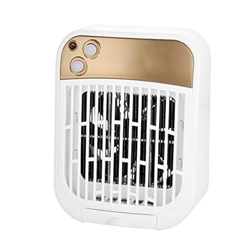 ANHPI Smart Light Control Anti-mosquito Lamp LED 3.3W Electric Shock Nontoxic Radiation-free Portable Electric Mosquito Trap,Gold-15.5*9.0*20.4cm