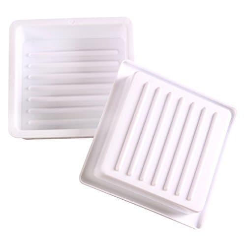 Aprince Burger Press, Hamburger Patty Maker, Hamburger Presser (White - Square Plastic)