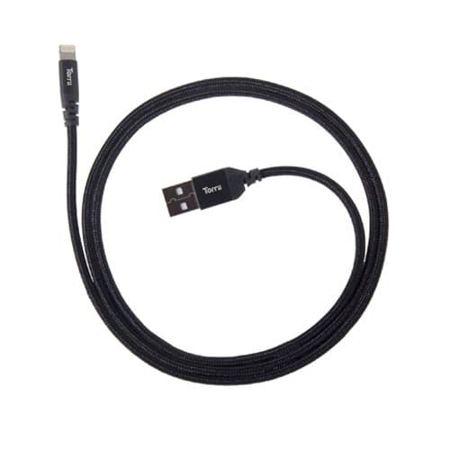 Torrii kevable – Reinforced USB to Lightning Cable 1 m Black