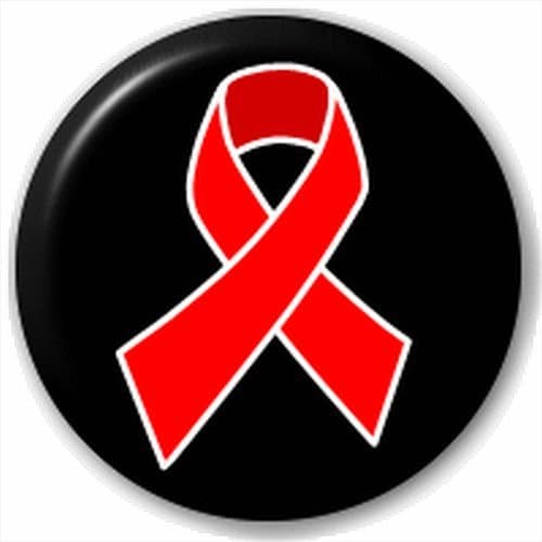 Small 25mm Lapel Pin Button Badge Novelty Hiv/Aids