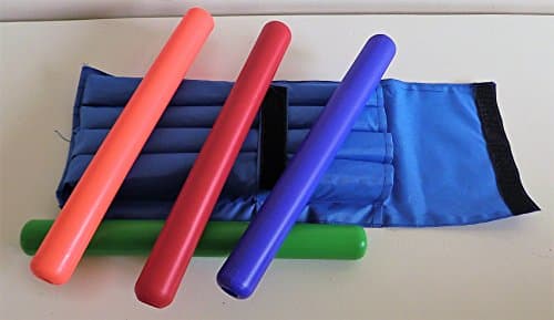 Junior Relay Batons - Plastic With Carry Case For Junior Athletics / Sportsday