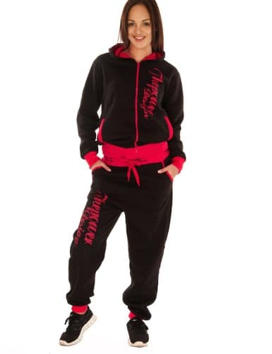 Balingi Tracksuit BA10330, Größe:S;Farbe:Schwarz/Rot
