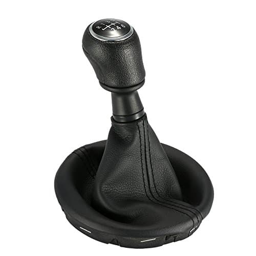 Car Gear Knob Sticker 6 Speed Manual Shift Knob Kit with Gear Stick Knob Leather Gaiter 7H0711113B Complete