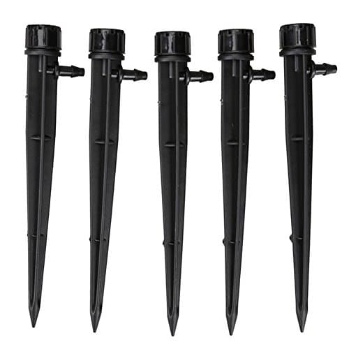 Golden Lank 5 pcs Sprinkler Emitter Drip Set System Adjustable Water Flow Lawn Irrigation Drippers Garden Irrigation System Tool New
