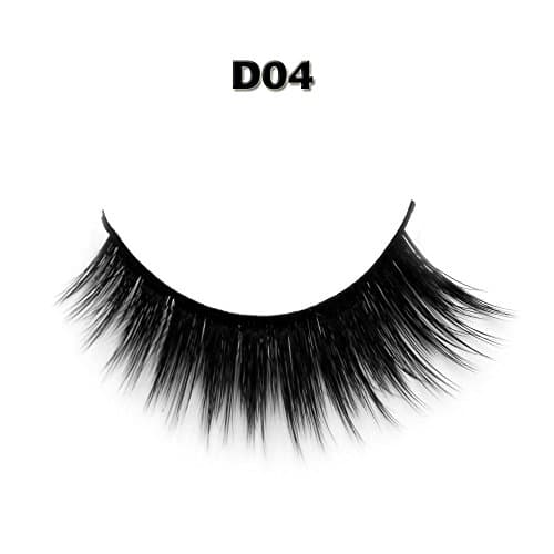 3D Handmade Fiber False Eyelashes Professional Soft Natural Eye Extention for Vivid Eye Makeup D04