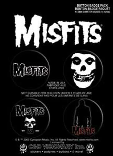 Misfits - Button Badge Pack of 4