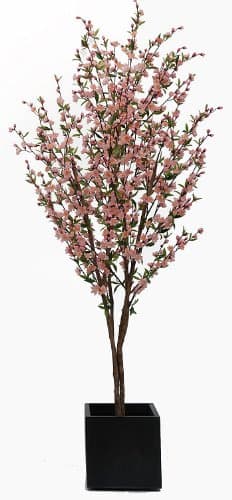 Artificial Pink Cherry Blossom Tree - Real Wood Stems and Silk Flowers. 3 heights available. (6ft (1.8m) high)