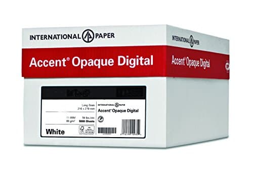 Accent Opaque, Smooth Warm White, 28lb / 70lb, 8.5 x 11, Letter, 4,000 Sheets / 8 Ream Case, (188176C) Made in The USA