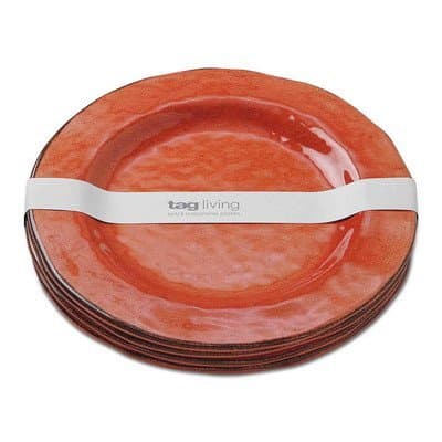 Tag Veranda Melamine Dinner Plates - Set of 4 by Tag Furnishings