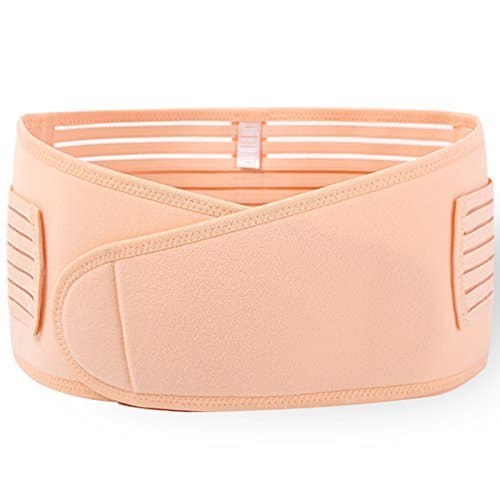 TinyDazzle Maternity Belt Extra Large Size, Washable, Breathable & Stretchable Total Belly And Back Support For Maximum Comfort, Use This Brace Reduce To Pain And Burden Caused By Pregnancy, Beige