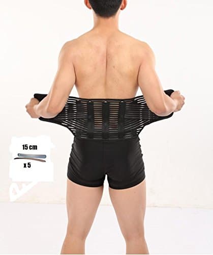 Back Lumbar Back Belt, Ultra Light and Flexible - Sports, Work And Leisure Handball - Football, Rugby, Tennis, Basketball, Volleyball, Running, Cycling, athlètisme Fighting, Gym, Dance, Gym, Sports, Bodybuilding - 2 Sizes (S-M/L-XL) - New - elastrap