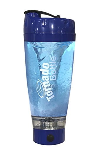 Tornado Bottle 2.0 USB Rechargeable Vortex Mixer, Electric Protein Shaker, Tumbler, Leak Proof, BPA Free, 20oz (blue)