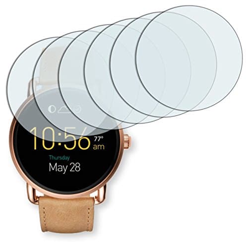 GOLEBO 6x Crystal Clear screen protector for Fossil Q Wander - (Transparent screen protector, Air pocket free application, Easy to remove)