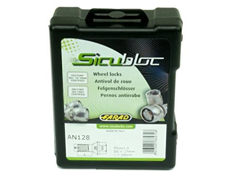 1 Set Rim Locks Anti-Theft M14 x 1.5 Sicubloc SW 19 CONE by Farad/Wheel Nuts/Made in Italy/Alloy/Schutz/Wheel/Alloy Rims/Audi Fiat Mercedes Renault Seat Skoda Volkswagen Volvo/A1/A2/A3/A4/TT/A8/Q5 Ducato/Class A/B/C/E/S/Sprinter/Vito SLK/Laguna/Master/Megane/Ibiza/Leon/Toledo/Fabia/Octavia/Polo/Golf/Bora/Passat T4 SHARAN/T5 Crafter S70 V70/Fuse and/