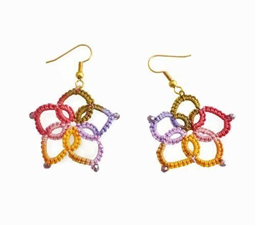 Lace Flower Earrings - Summer Garden