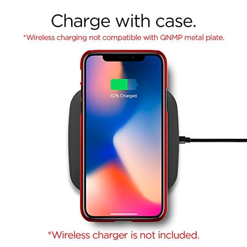 Spigen [Thin Fit] iPhone Xs Case, iPhone X Case Cover Designed for iPhone Xs (2018) iPhone X (2017) - Metallic Red