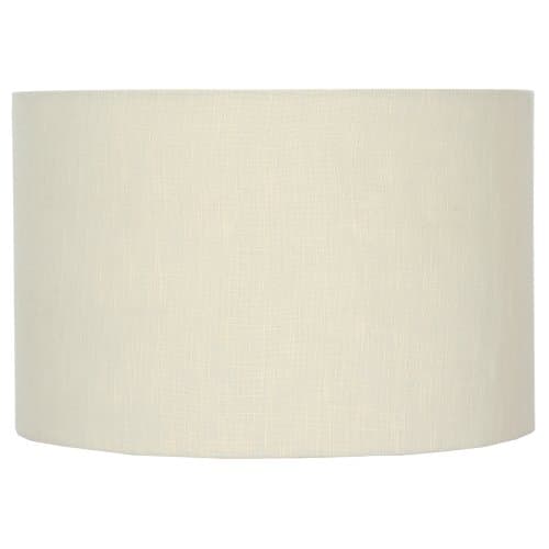 Pacific Lifestyle Double Lined Linen Drum Shade, Cream - 30cm