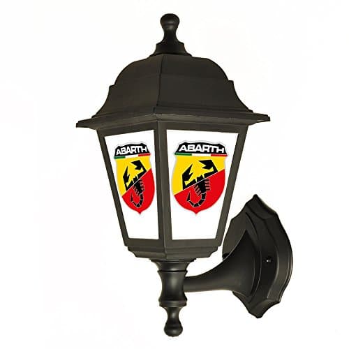 Abarth Back lit Garage - Outside Wall Light - Lantern - Lamp - Sign Light