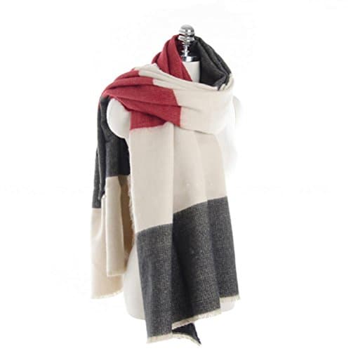 SALY Fall Winter Scarf Shawl Soft Thick Blanket Scarf Warm Wrap Cape Cozy Poncho Scarves for Women