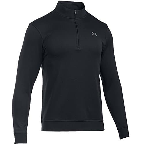 "NEW 2017" UNDER ARMOUR COLDGEAR® STORM THERMAL 1/4 ZIP FLEECE LINED GOLF JUMPER (Black, X-Large)