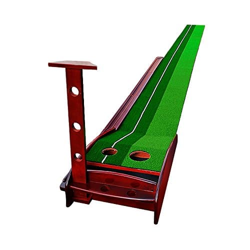 Indoor Solid Wood Golf Course Putter Trainer Set Office Family Entertainment Mini Exercise Blanket 3.5 * 0.32M
