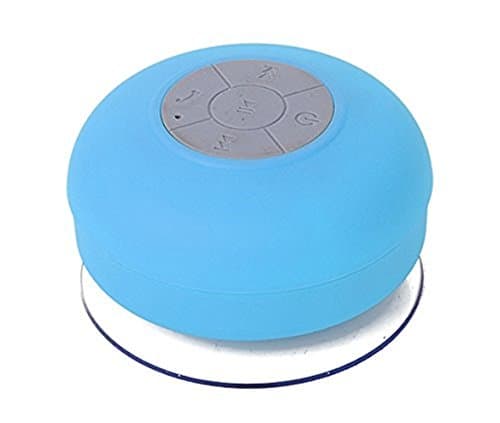 MOKE Mini Wireless Waterproof Bluetooth 3.0 Handsfree Portable Mic Shower Speaker (Blue)