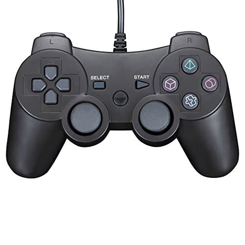 Wired Controller for Sony PS2 PlayStation 2, Dual Vibration Analogue Gamepad Joypad for PS2 and PS1