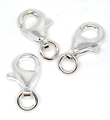 Sterling Silver Lobster Claw Clasp 10 mm x 6 mm 3 DIY