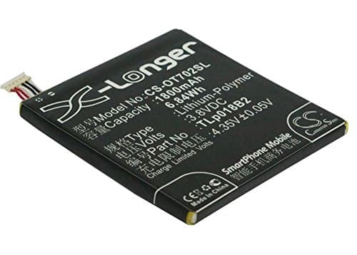 Li-Polymer Battery for Cell Phone 1800 mAh/6.84 wh 3.8 V Suitable for Alcatel, TCL