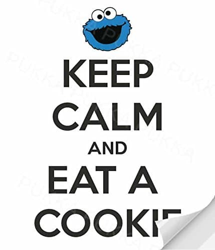 Keep Calm And Eat A Cookie - Poster A4 (A4 [210x297mm] - Print Only - (No Frame))
