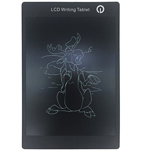 LCD Writing Tablet, iSEETek 9.7-Inch Durable Handwriting Tablet Rewritten Pad Drawing Board, 2 Years Battery Life, Useful at Home - Great Gift for Kids, Black